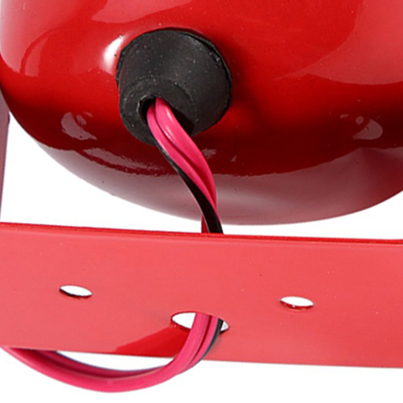 110 DB Durable Electric Motor Siren For Car Truck Motorcycle Compact Red Ai NZAD