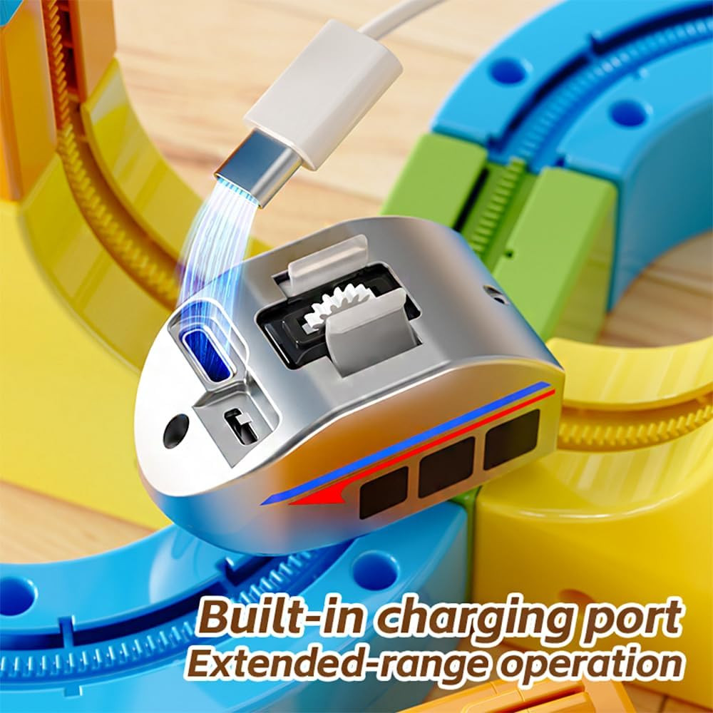 Electric Train Set,Car Track for Toddlers, for Kids 3 4 5 6 7 8 Years Old,Gravit