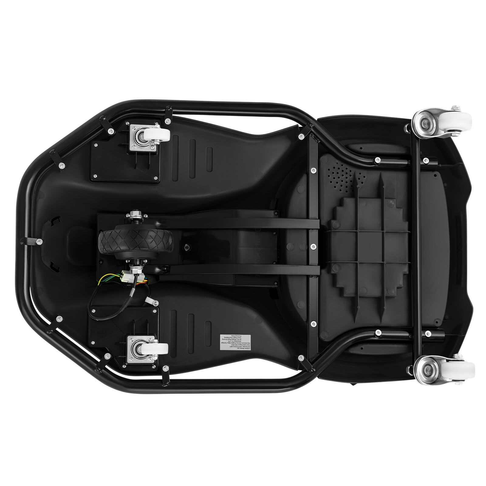JOYLDIAS Black 24V Powered Kids Ride On Drifting Go Kart Variable Speed Cart360°