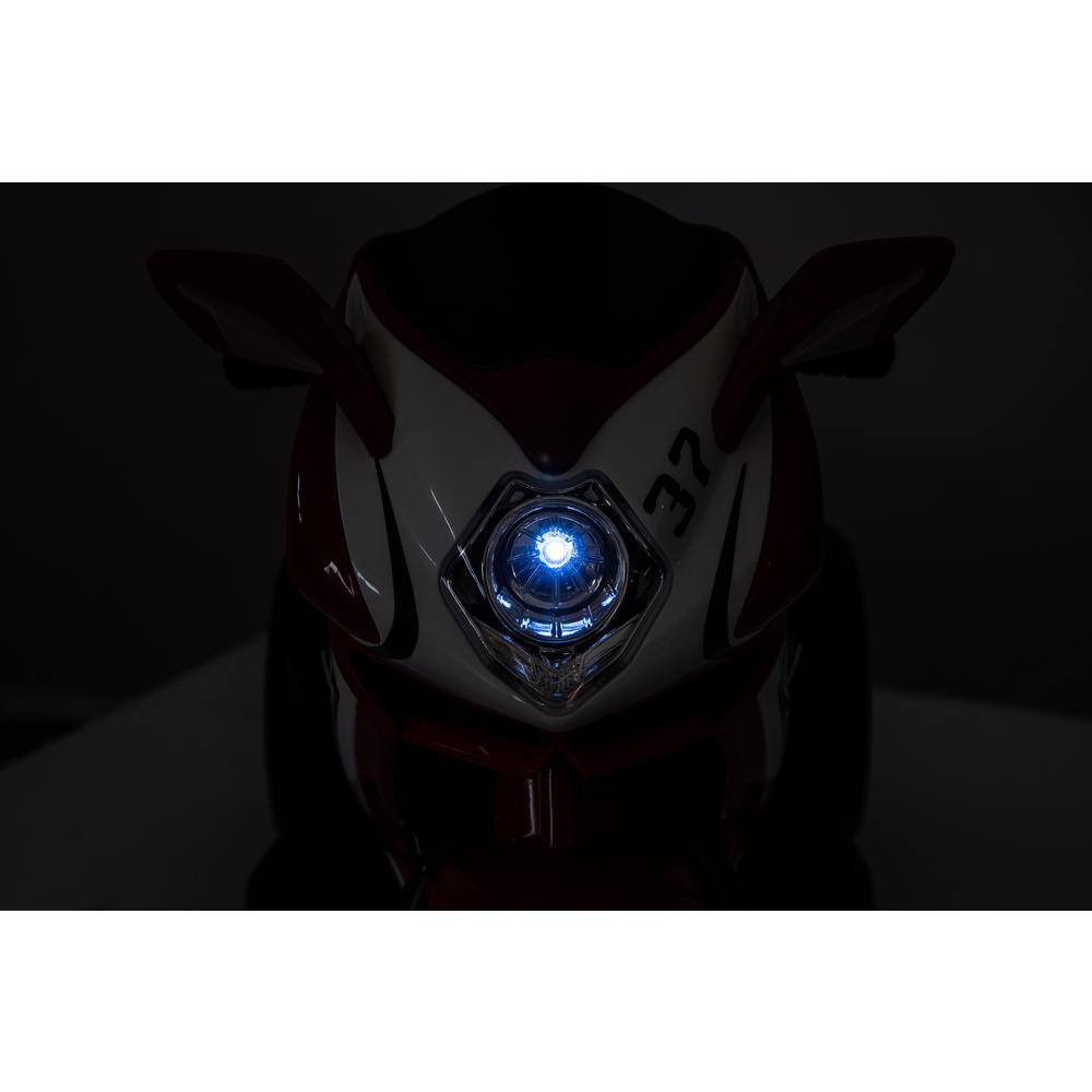 Plastic 6V Electric Motorcycle for Kids 3-4 Years, Boys & Girls with Headlight.