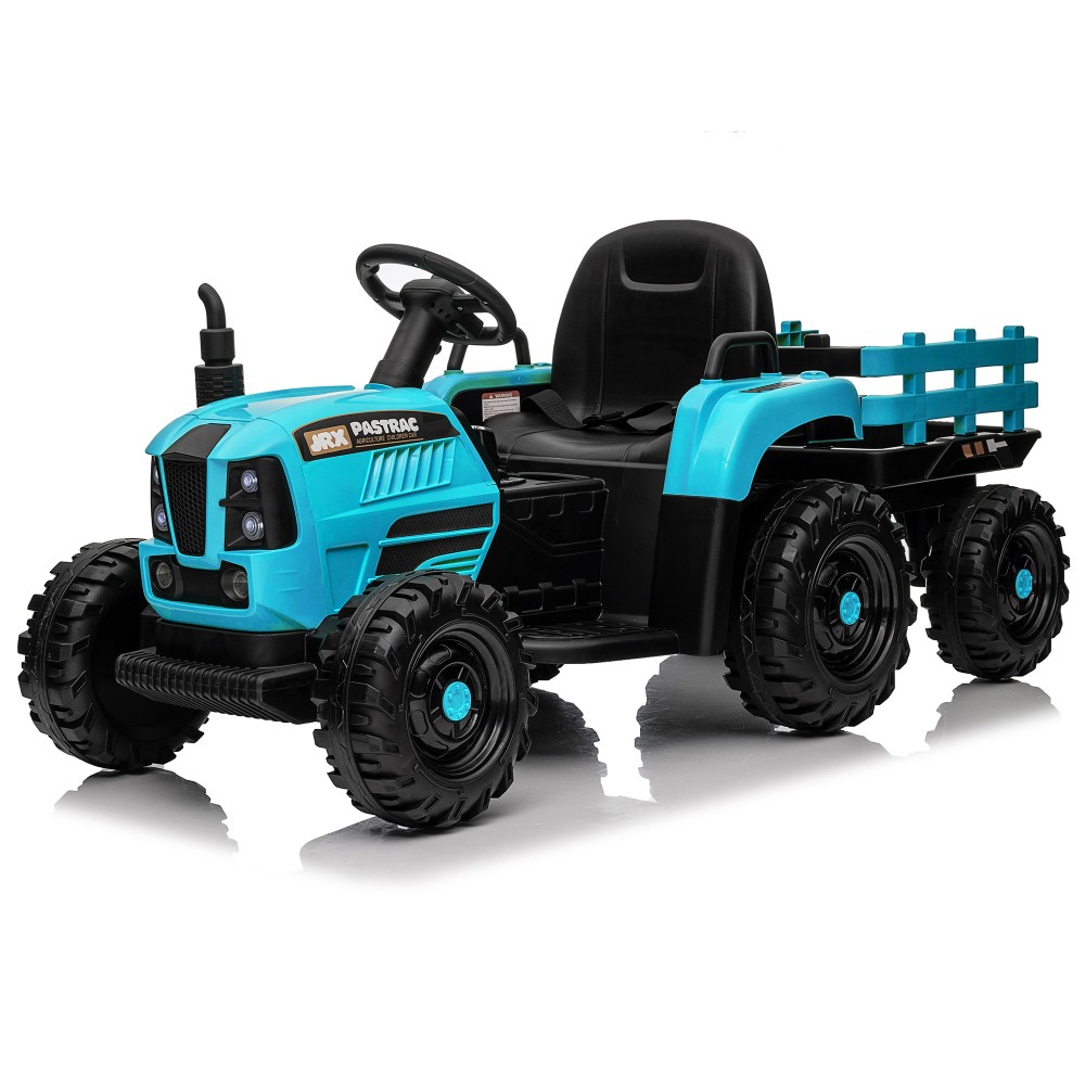 24V 400W Electric Ride on Tractor with Trailer Remote Control for Kids speedadju