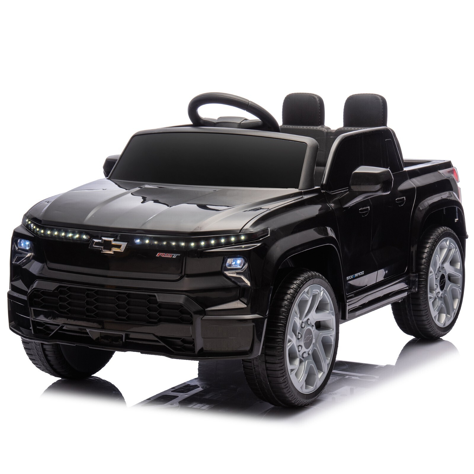 12V Kids Ride on Truck Licensed Chevrolet Silverado Electric Car Toy with Remote