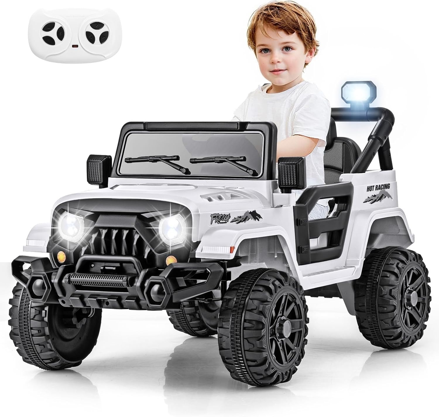 Carro Electrico Para Niños De 3 A 5 Años Montar Manejar Y Jugar Con Luces NUEVO