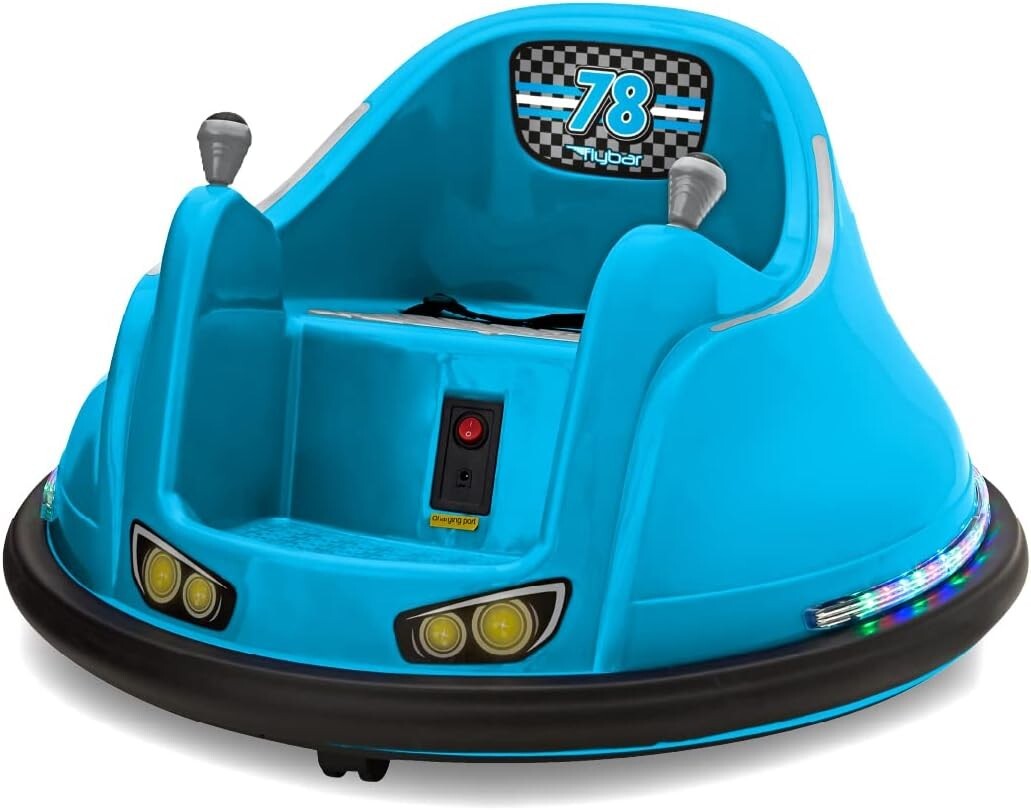 Flybar FunPark 6V Bumper Car for Toddlers, Kids, Toddler, Electric