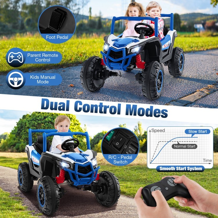 2-Seater Kids Ride on Electric UTV 24V battery Gift Kids w/2.4G Remote Control