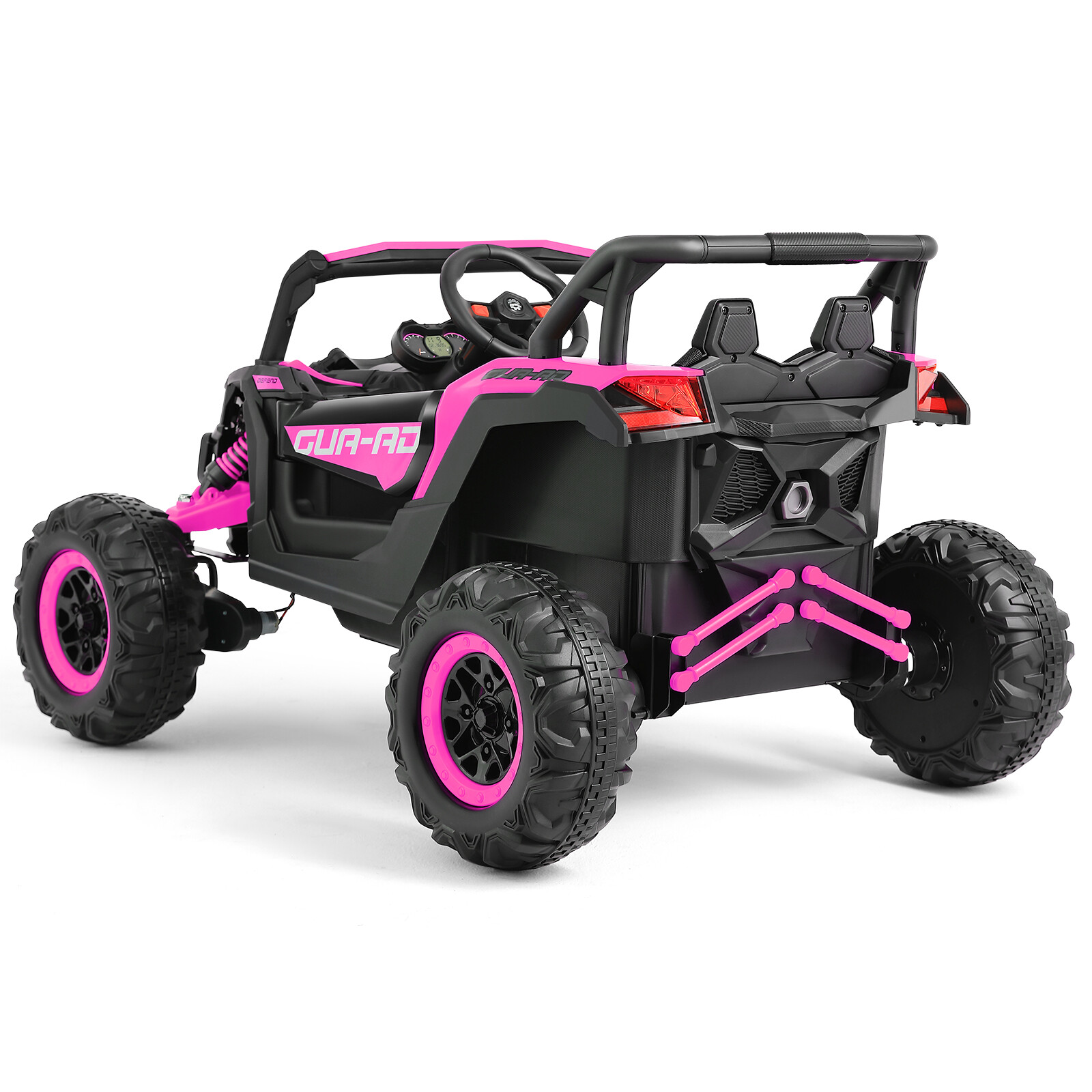 12V Kids Pink Ride On UTV Vehicle Electric Off-Road Car with Music, RC, LED