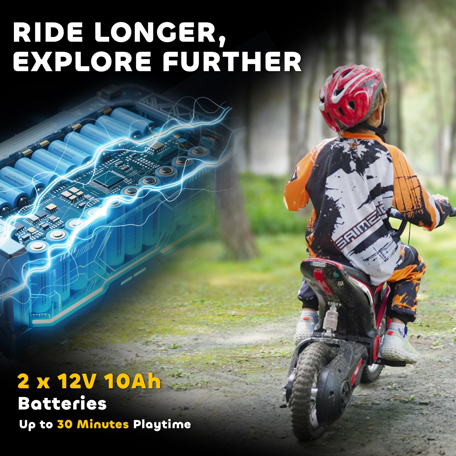 24V 350W 15 MPH Electric Dirt Bike Motorcycle w/ Twist Grip, Red