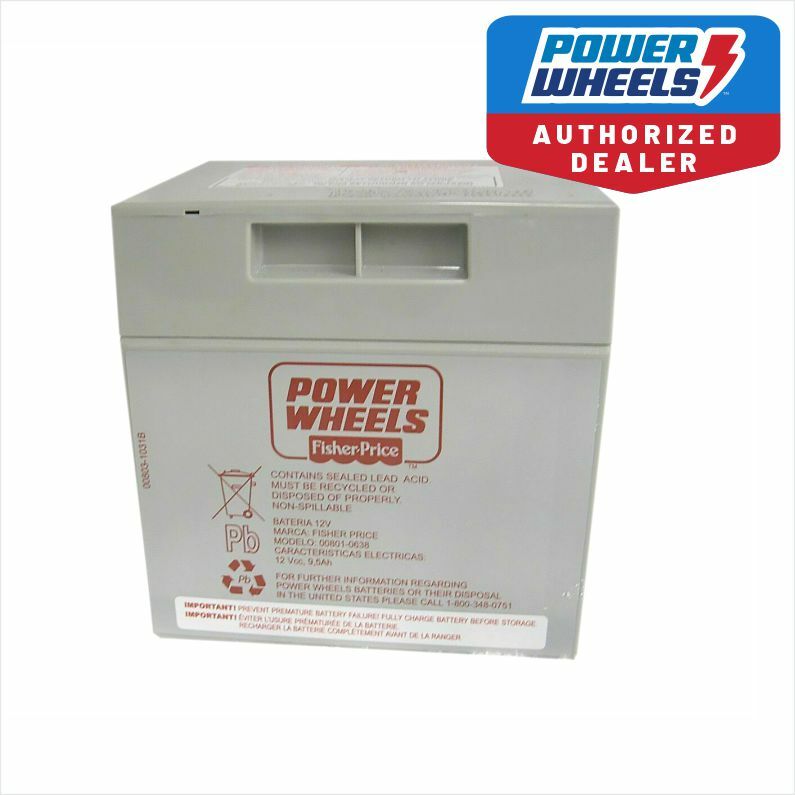 Power Wheels BFY96 Barbie Corvette 12 Volt Gray Battery Genuine Fisher Price