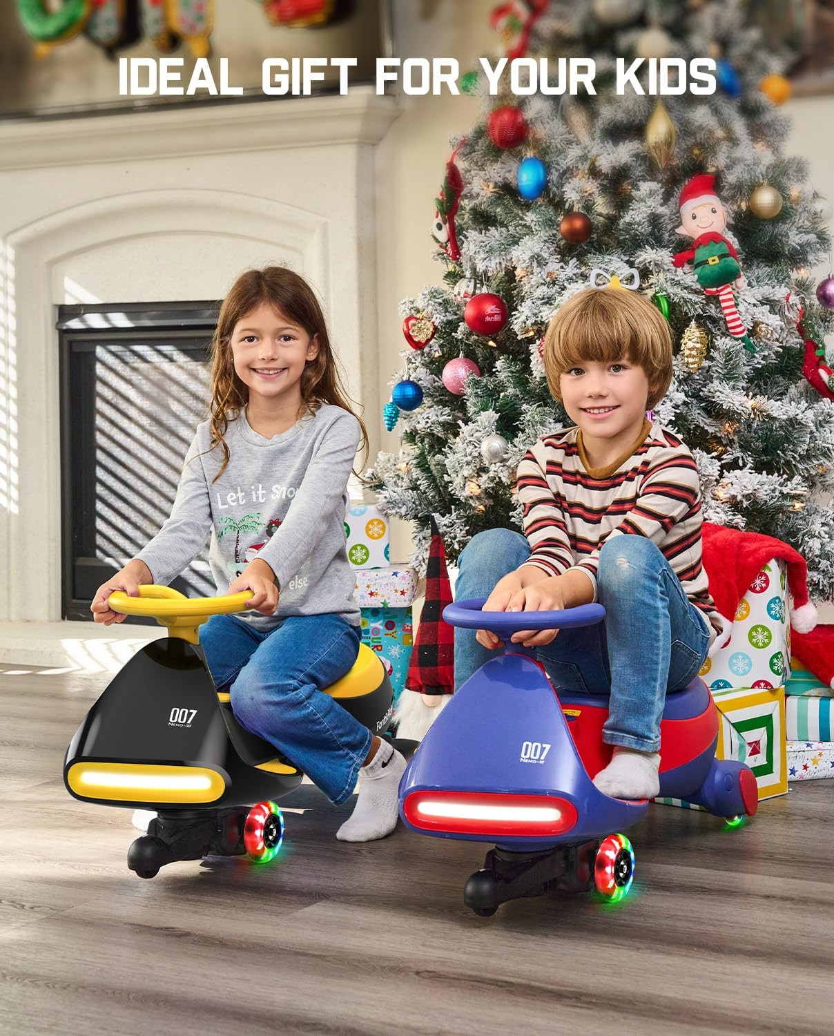 N7 Pro Electric Wiggle Car with Pedal, Rechargeable Battery, Cyberwiggle, 2 in 1