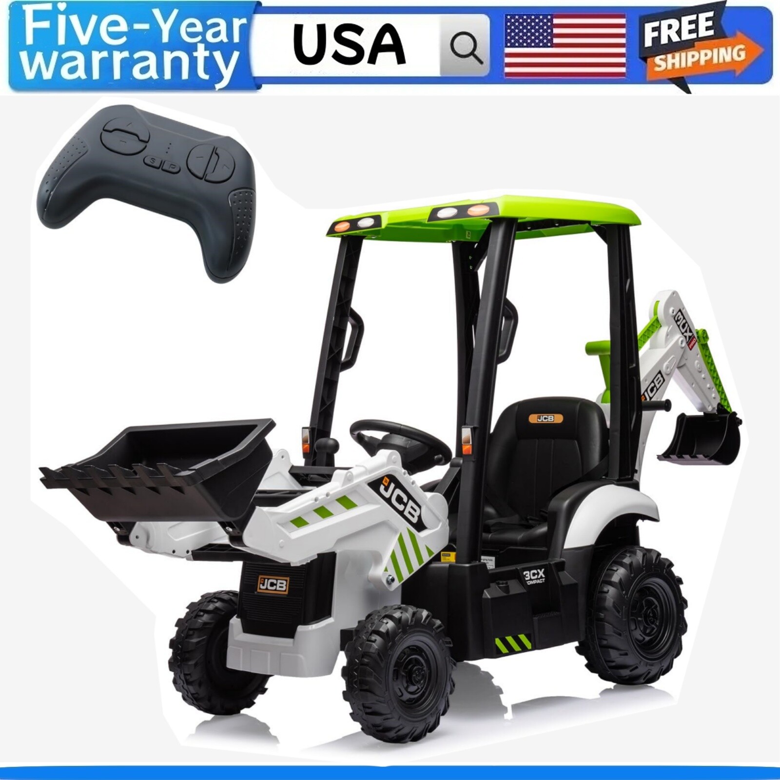 🔥☑️12V Kids Ride on Excavator & Bulldozer Remote Control Front Loader Digger Ho