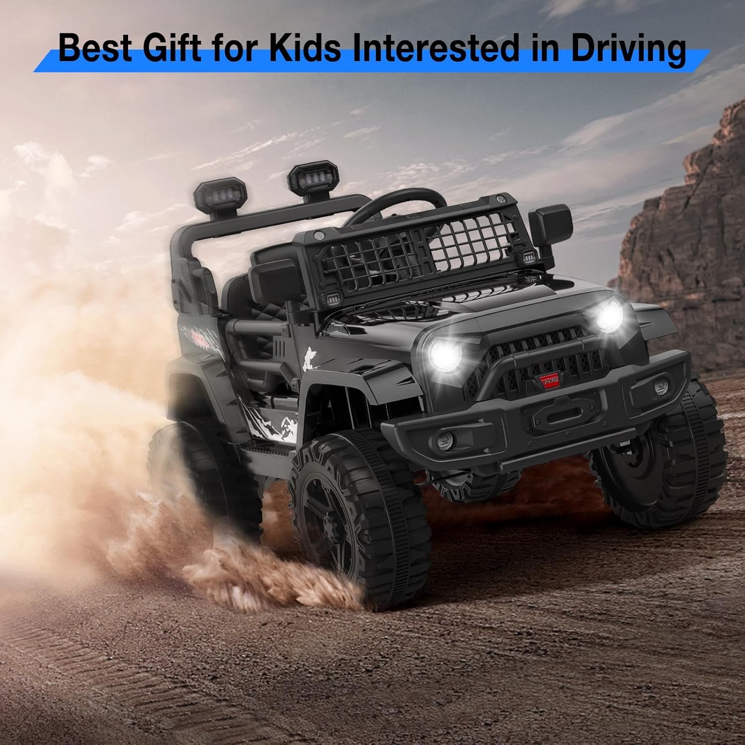 12V Kids Electric Ride On Car Dual 35W Motor Single Seat Outdoor Toy Vehicle