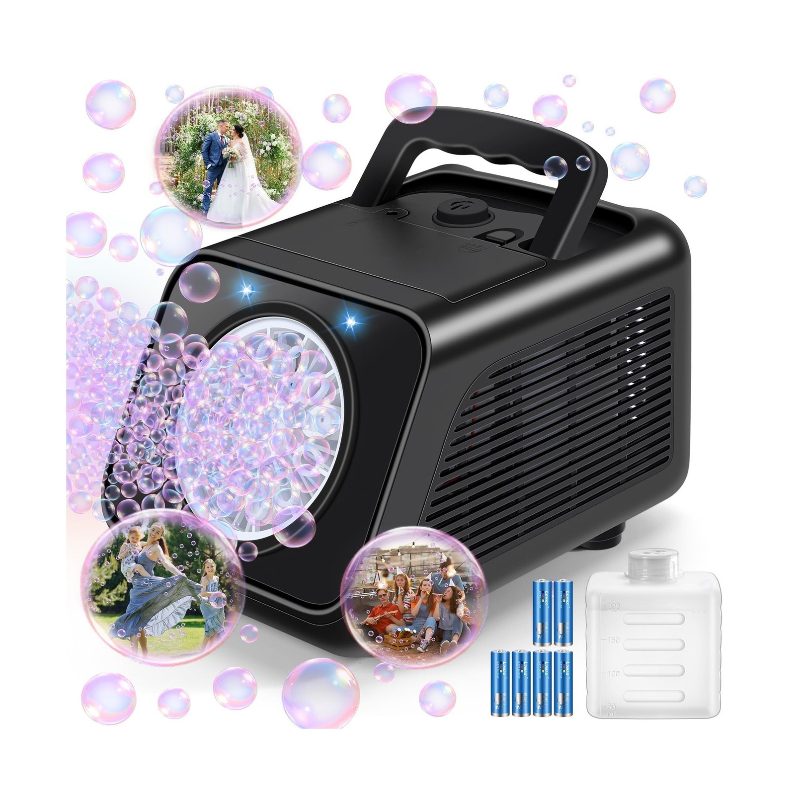 Bubble Machine Automatic Bubble Blower for Kids: Battery Operated B… Fast Ship
