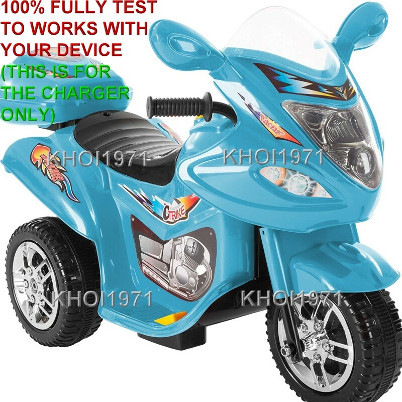 WALL charger AC adapter FOR =03F QVC Lil RIDER Trike motorcycle 3-WHEEL ride on