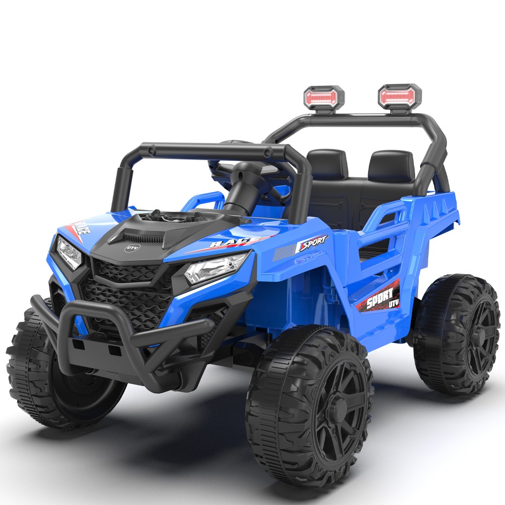 12V 2WD Kids Ride On UTV W/ 2.4G PC,Anti-Collision Bar,High Chassis,Anti-Slip