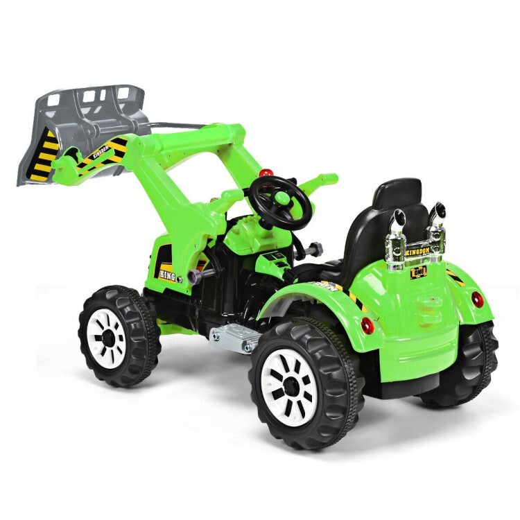 12V Battery Powered Kids Ride-on Excavator Dump Truck Gift Kids With Safety Belt