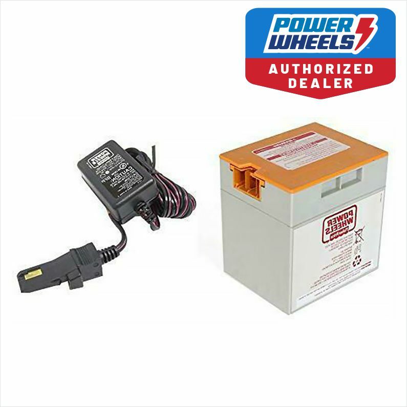Power Wheels Gray-Orange Top 12 volt Battery & Charger (12V) 00801-1776 *NEW*