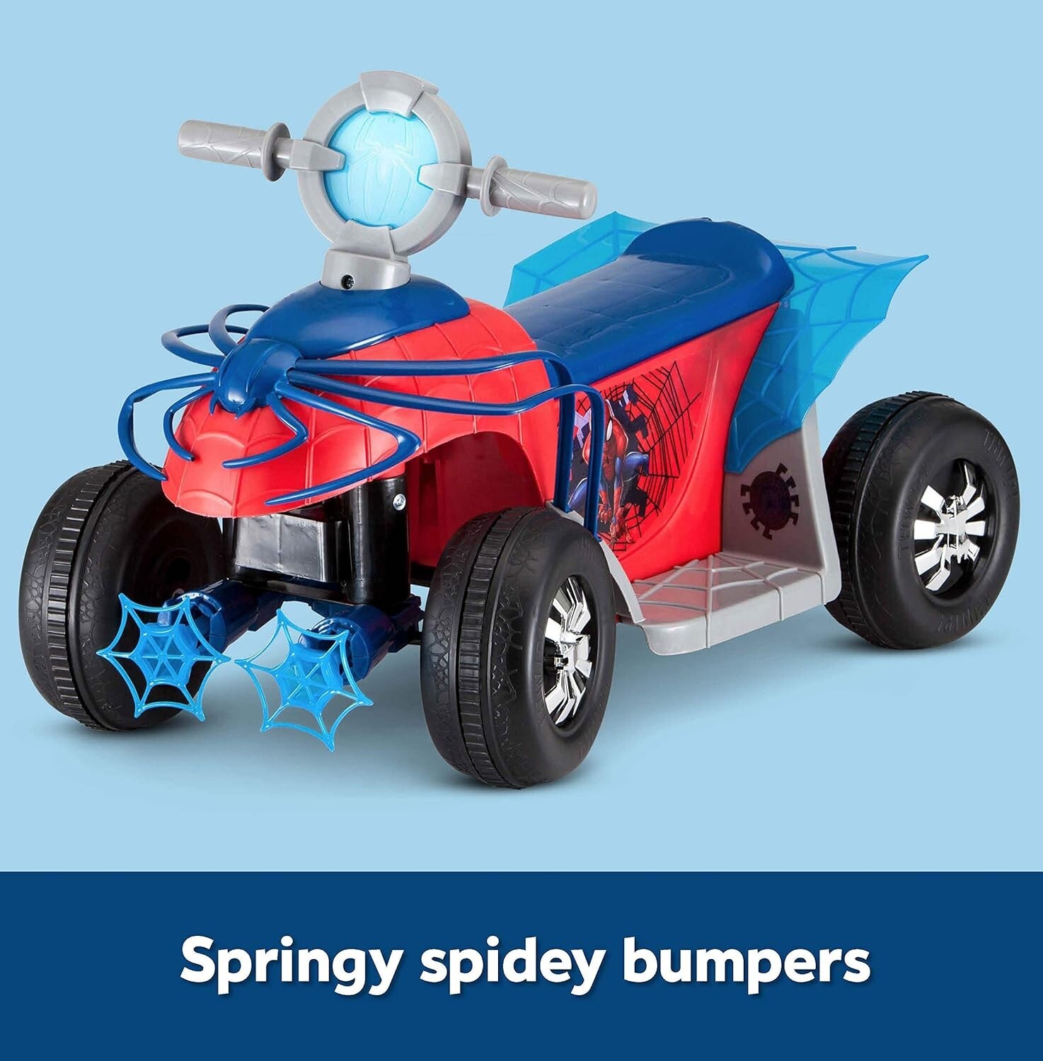 Spider-Man Quad Ride-On for Toddlers 18-30 , 44 lbs Max Capacity