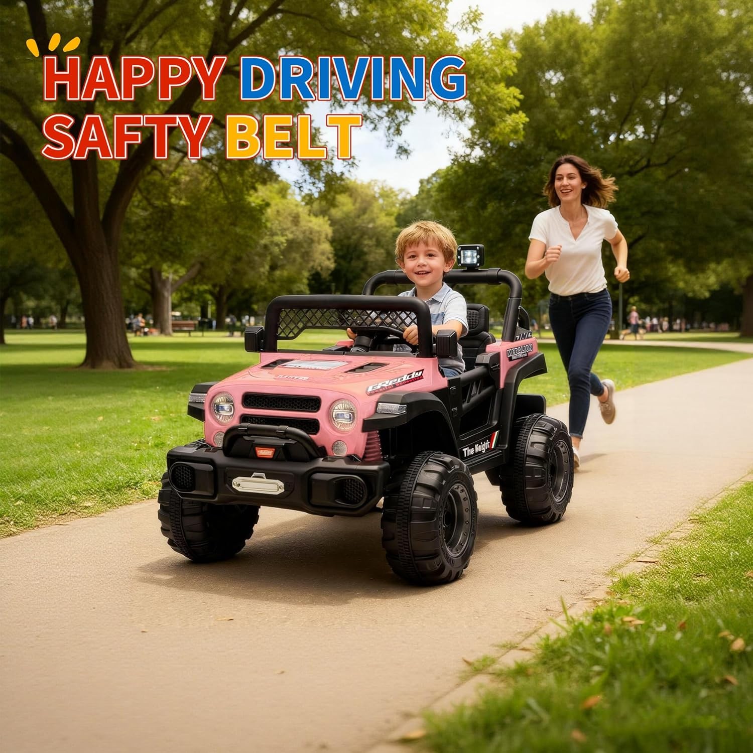 12V Kids Ride on Truck Toys for Big Kids Electric Vehicle with Parent Remote