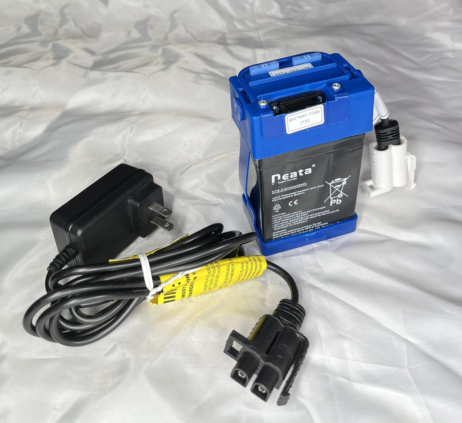 6 Volt Battery and Charger Compatibal with for Motion Trendz Mega Tredz Yamaha Y