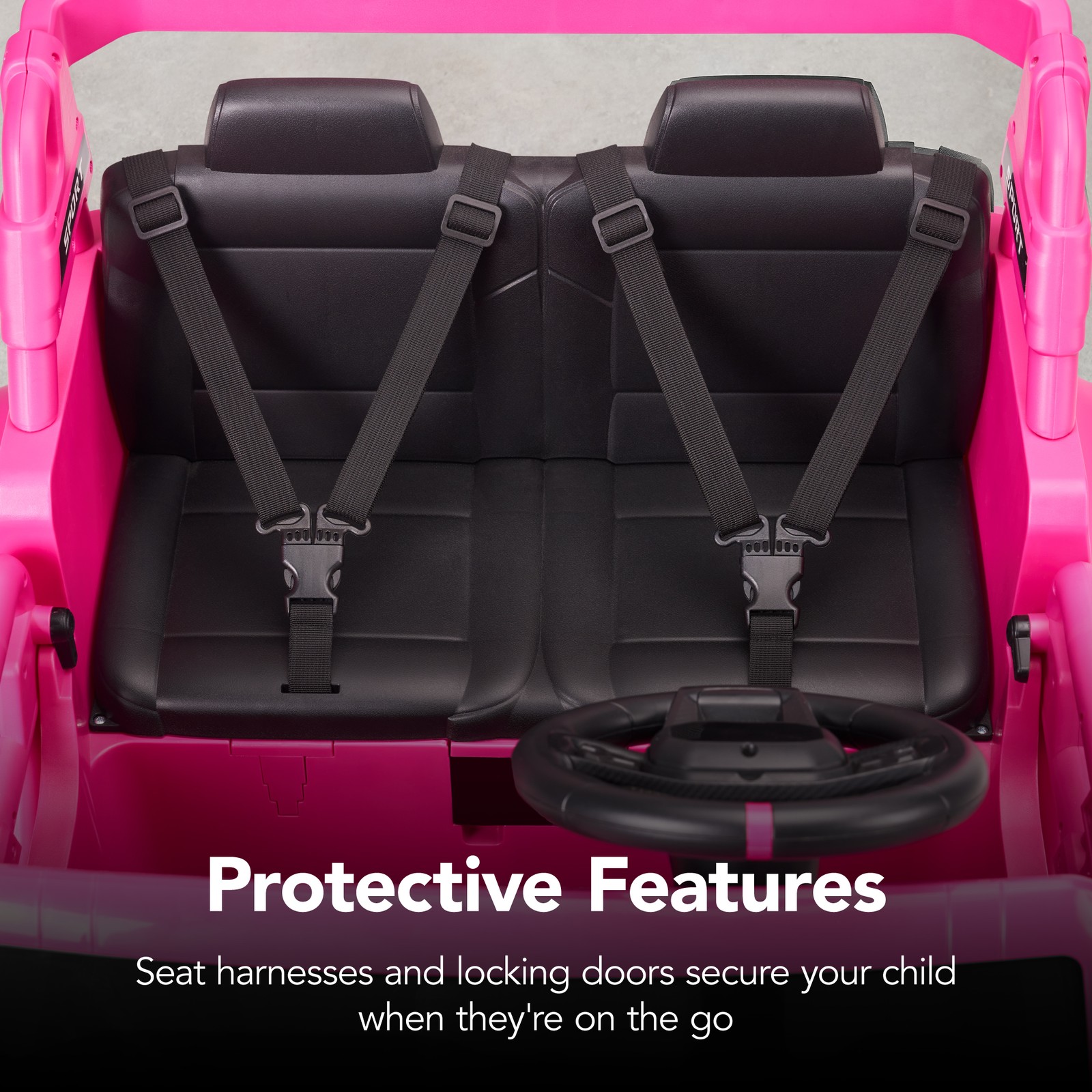 Best Choice Products 24V 2-Seater Electric Ride-On Car Truck Parent Control