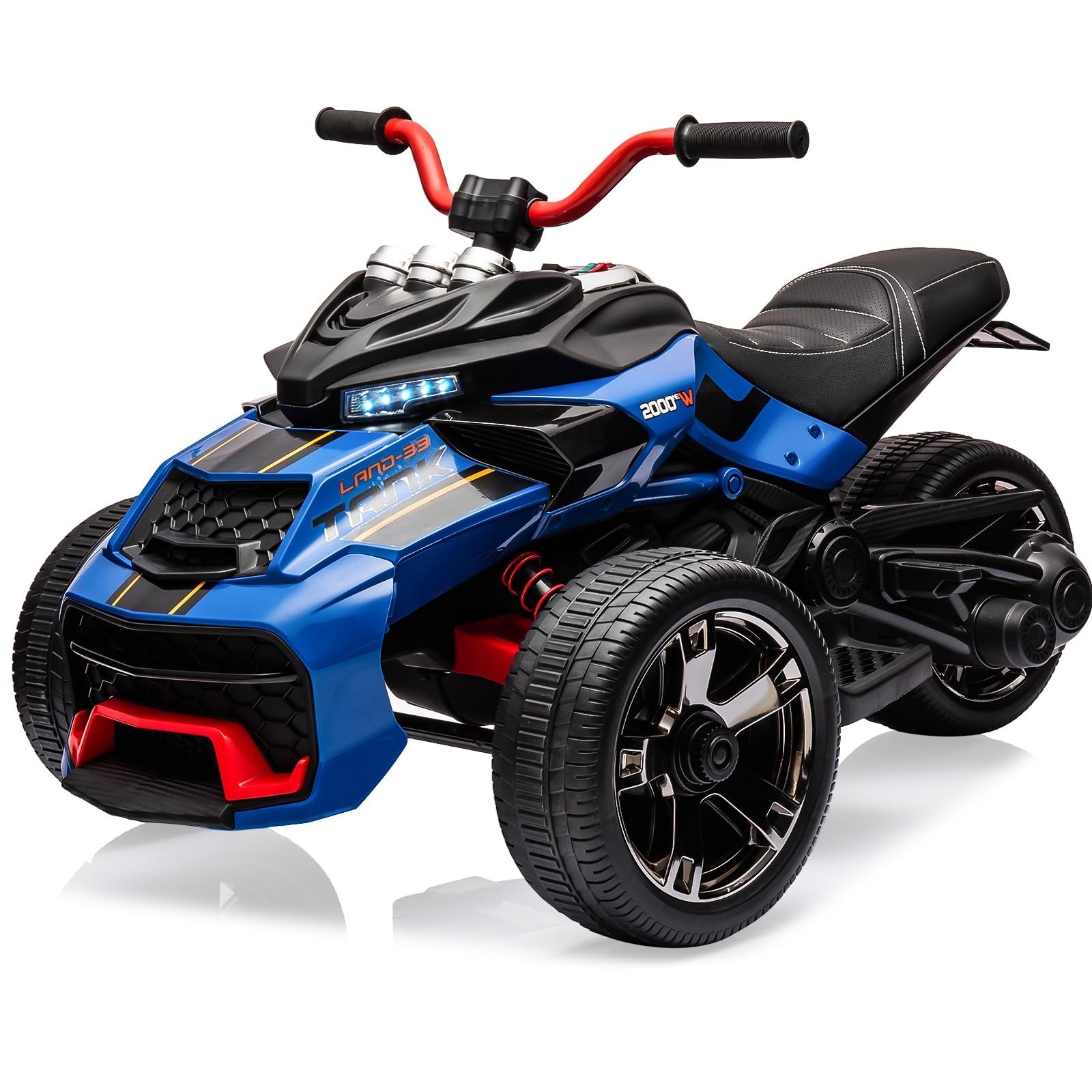 12V Kids Ride on ATV 4mph Electric Power Motorcycle Wheels ATV Track Car Speeds
