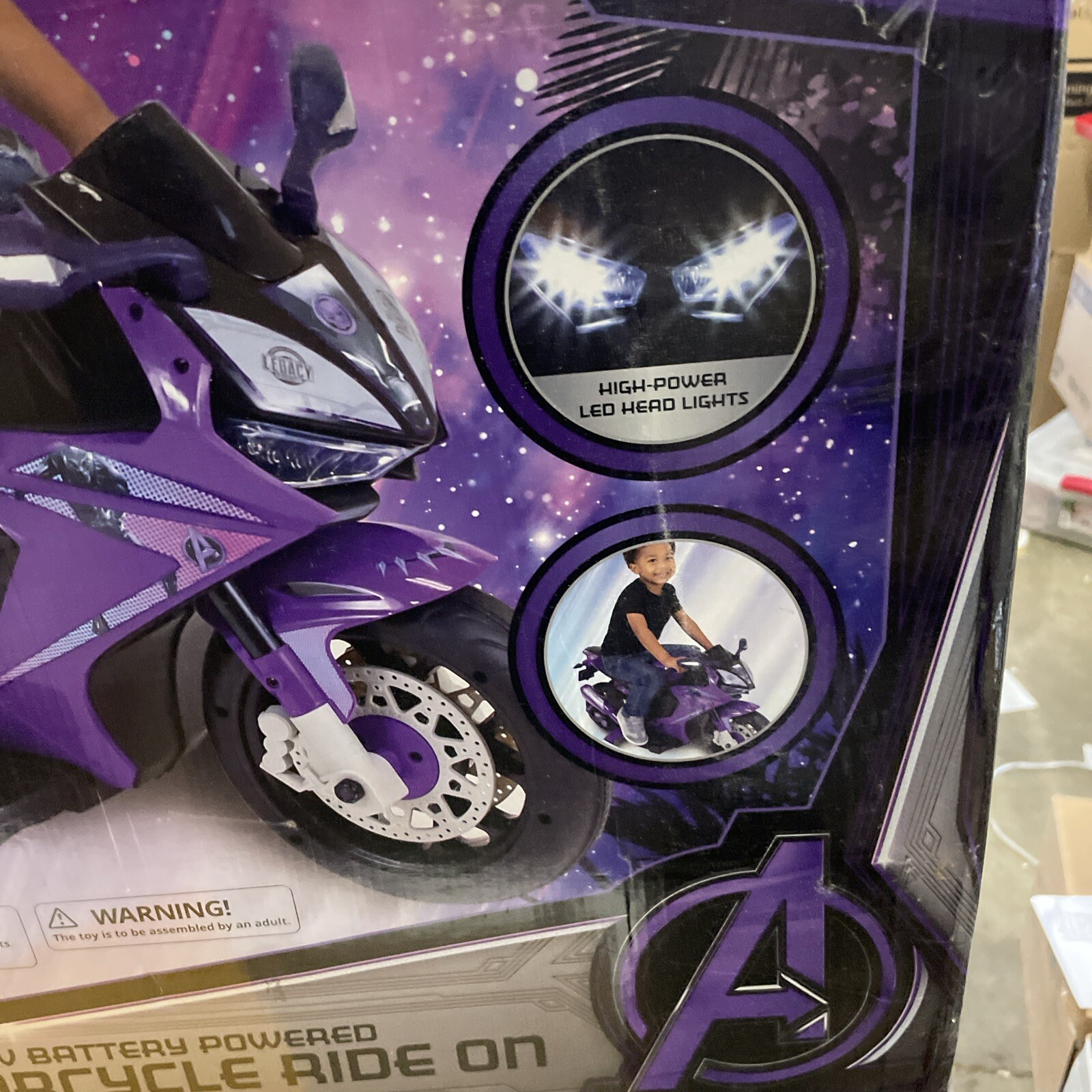 Black Panther 6V Battery Motorcycle Ride On, Marvel Legacy Collection New Sealed