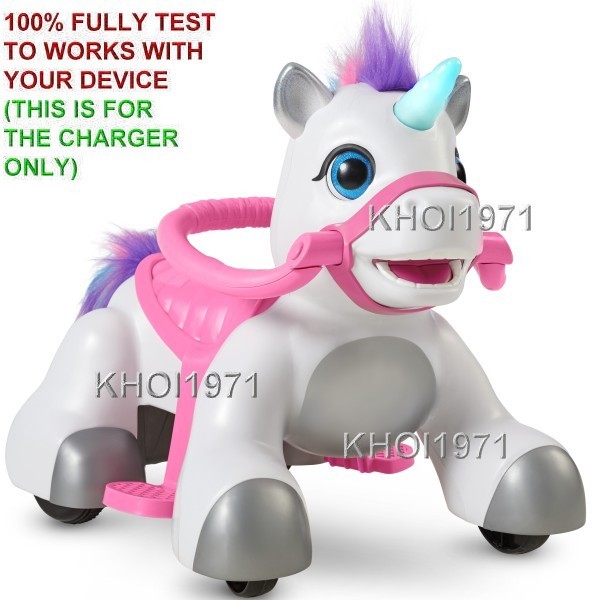 WALL Charger AC adapter FOR KT1504WM Kid Trax Rideamales Unicorn Play rde ion