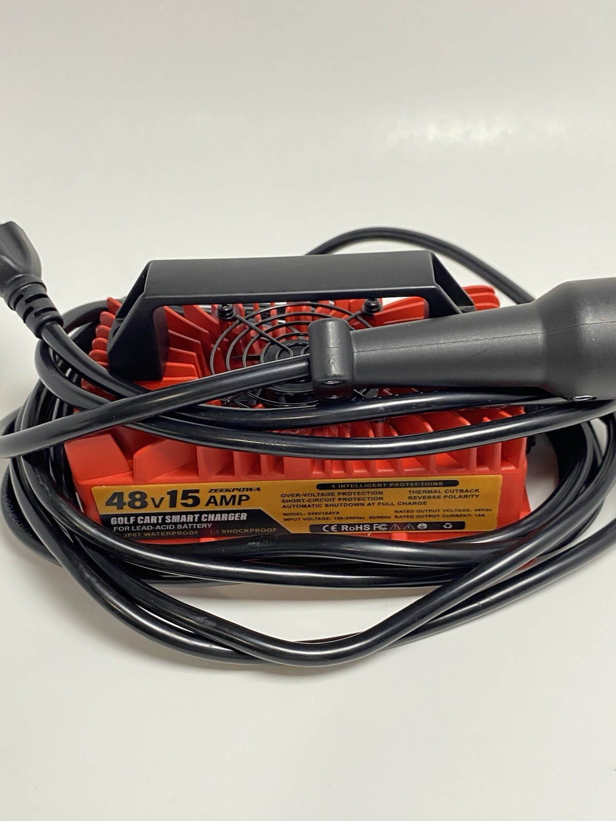 48 Volt Golf Cart Battery Charger, 15 AMP 48V Smart Golf Cart Charger