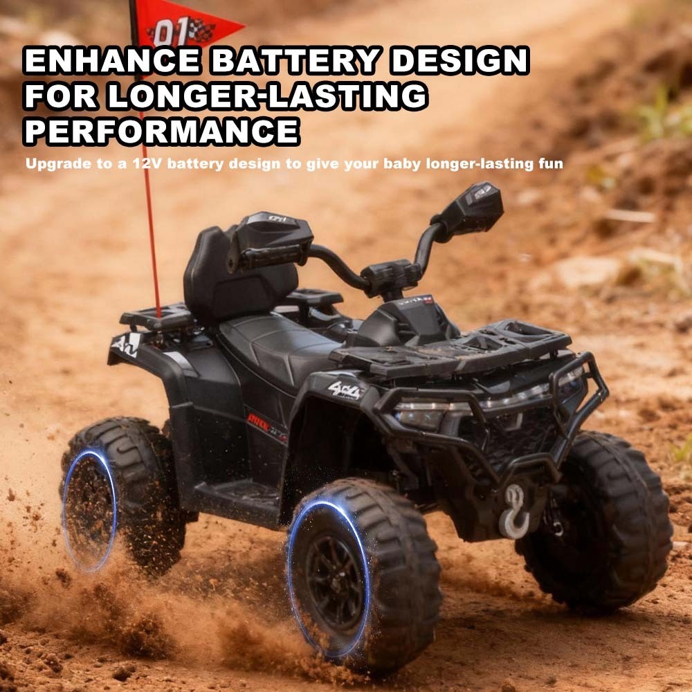 24V ATV Toy Cars for Kids Ages 3-8 Ride On