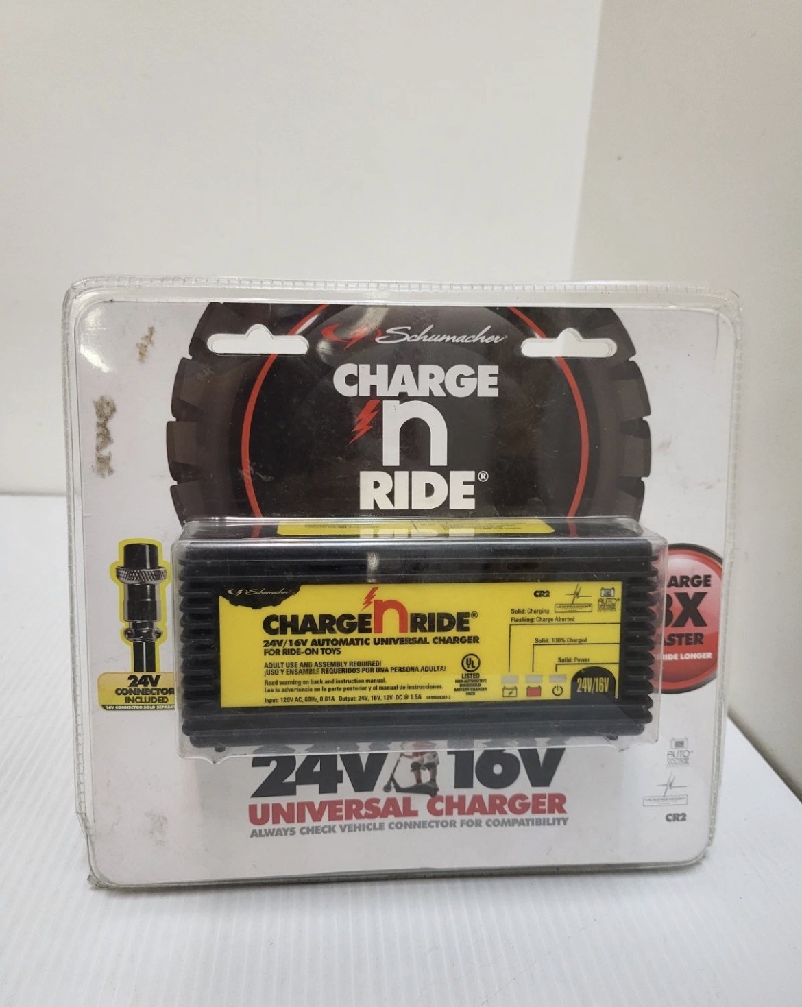 Schumacher CR-2 Charge ‘n Ride 24V/16V Universal Battery – Ride On Toy Charger