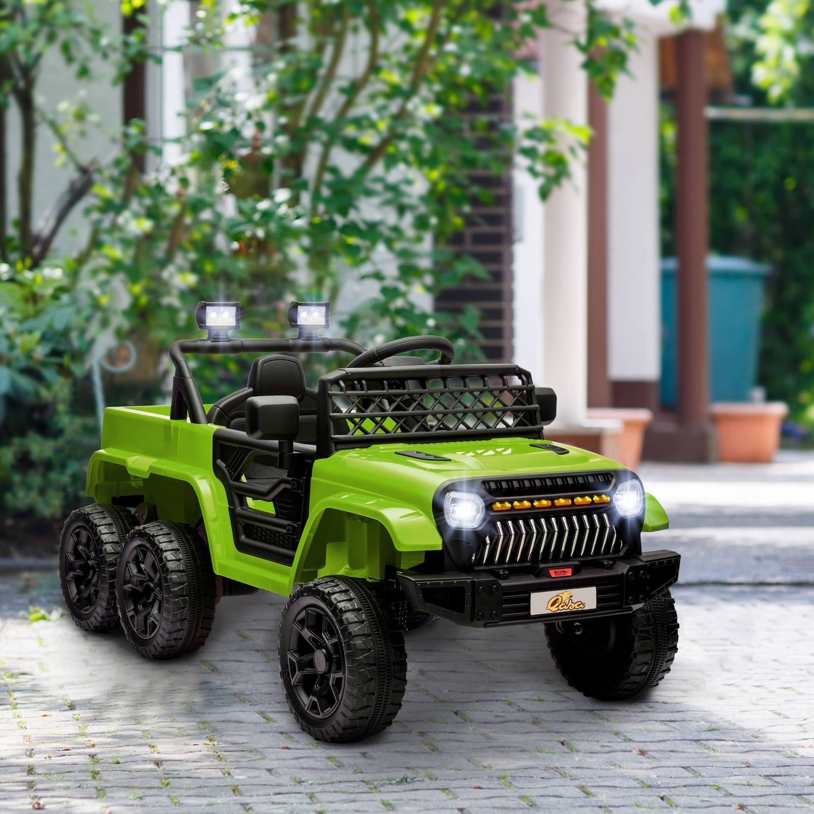 12V Kids Electric Car w/ 2WD/4WD Switch, Remote Control, Camouflage