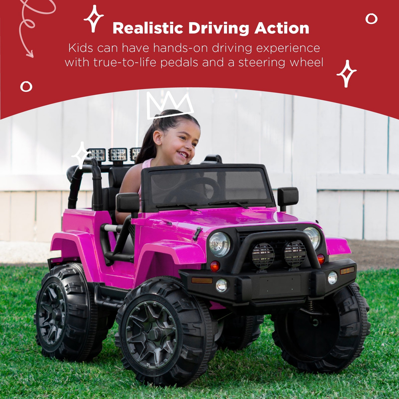 Best Choice Products Jumbo 12V Kids Electric Ride On Truck with Parental Remote,