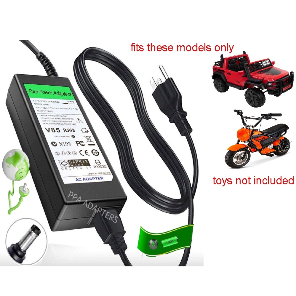 24V Circle Charger for Huffy Crawler Truck & Kid Trax KTX Mini Bike