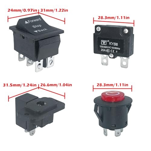 14PCS Set of Switch Kit for Power Wheels Kid’s Ride on Toys Replacement Parts,