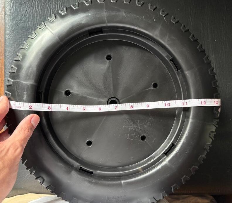 Replacement 13in Plastic Rear Wheel Tire for Kid’s Rideable Electric Car Toy