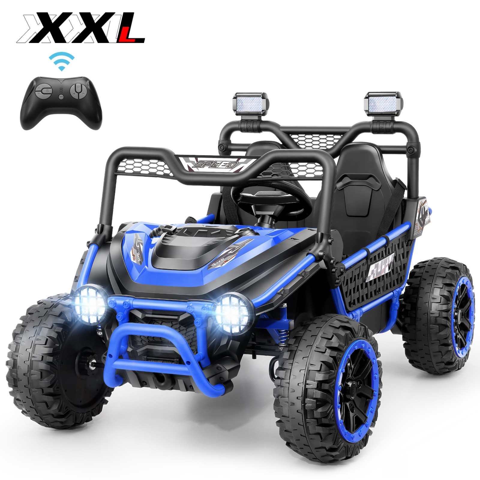Kids 2 Seater Ride on Car Toys 24V Electric Truck UTV with Parent Remote Control