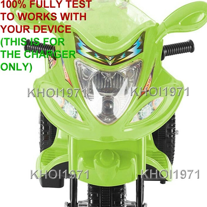 WALL charger AC adapter FOR =07F QVC Lil RIDER Trike motorcycle 3-WHEEL ride on