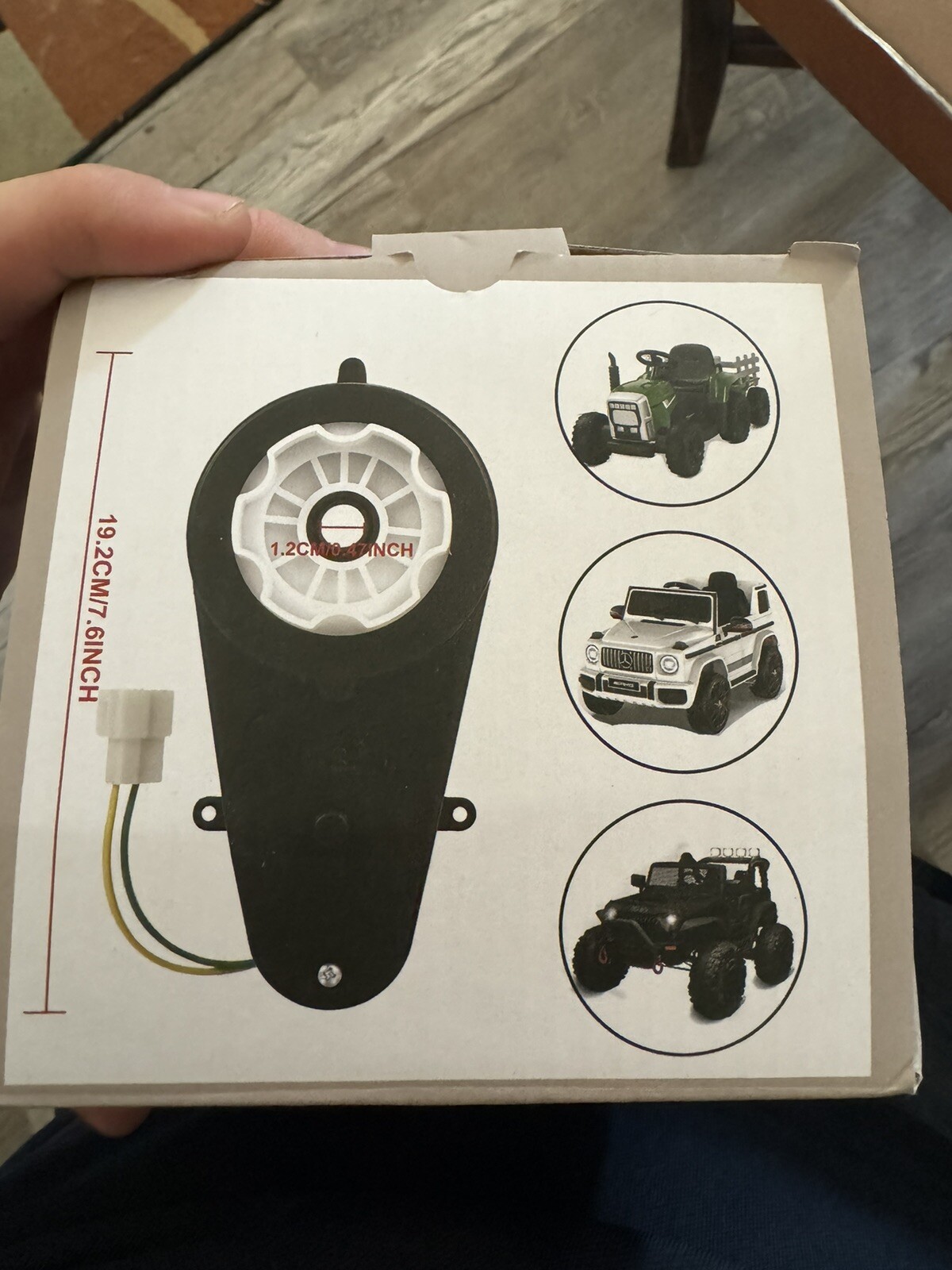 24V High Power Gearbox for Power Wheels, High Torque 24 Volt Motor 30000RPM
