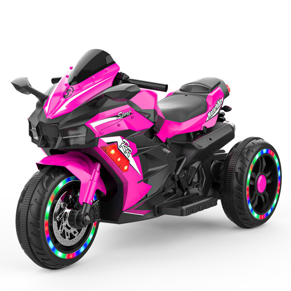 2025 Kids Ride On Dirt Bike 12V Electric Motorcycle 3 Wheels Light Music Xmas