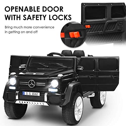 Ride on Car, Licensed Mercedes-Benz Maybach, 12V Battery Powered Vehicle Black