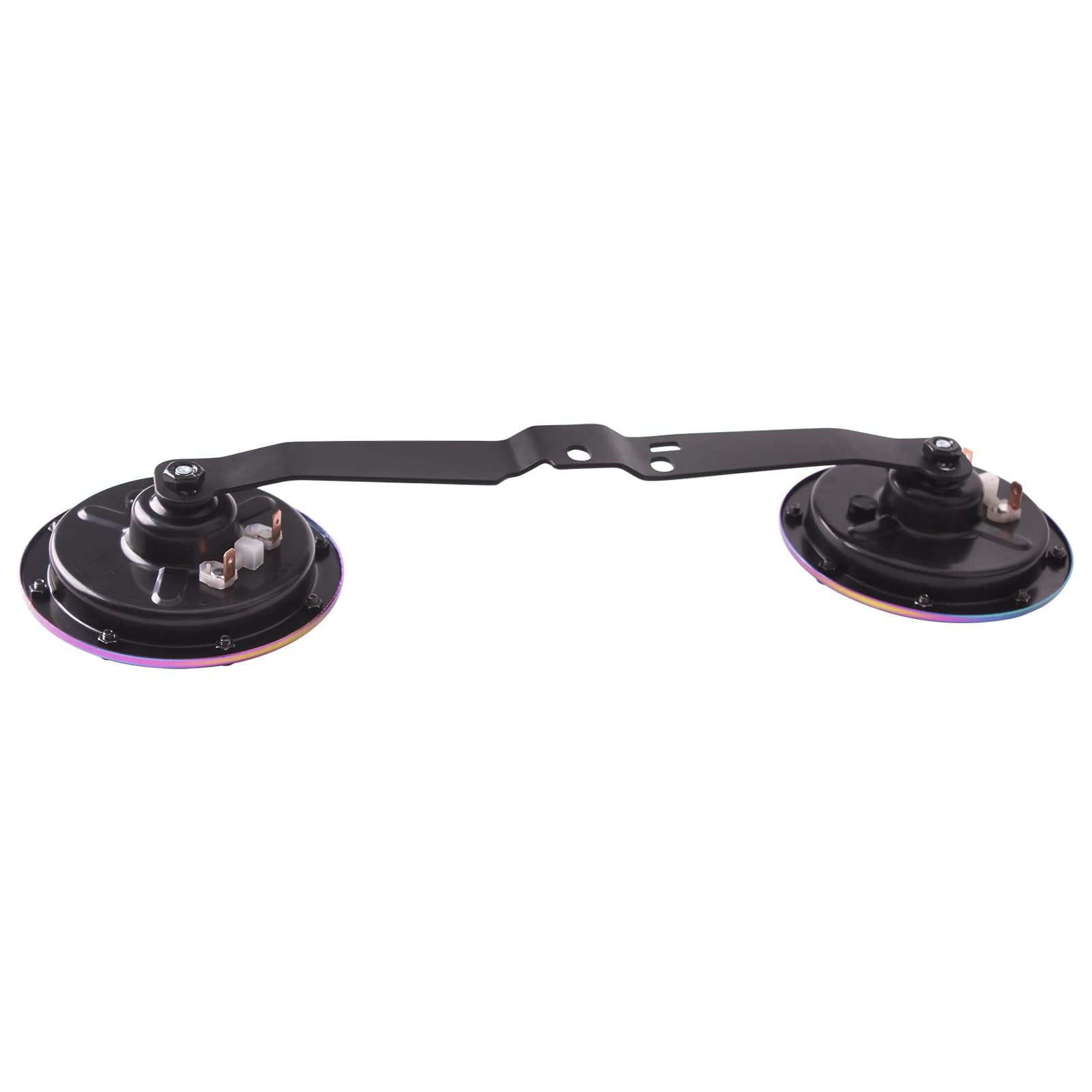 FARBIN Waterproof Car Horn Loud Super Tone High Tone/Low Tone Metal Twin Horns