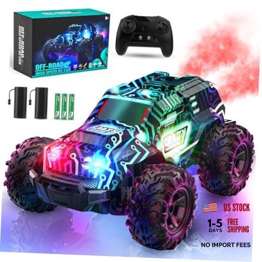 2.4GHz High Speed RC Car, Offroad Monster Hobby Racing Car with LED Blue