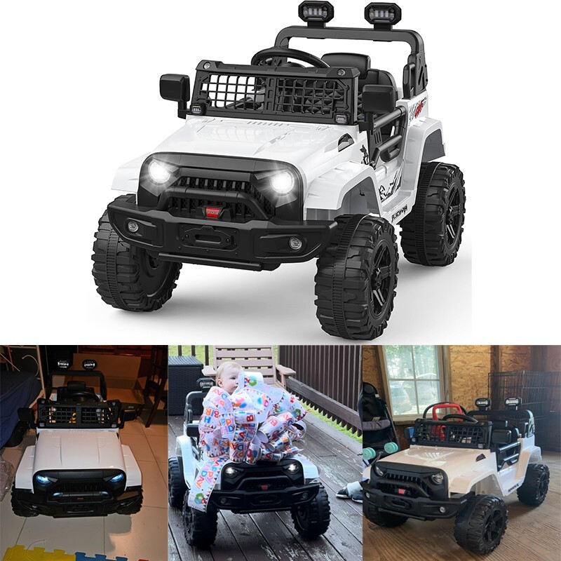 Ride on Truck Car 12V Kids Electric Vehicles W/Parent Remote Control & LED Light