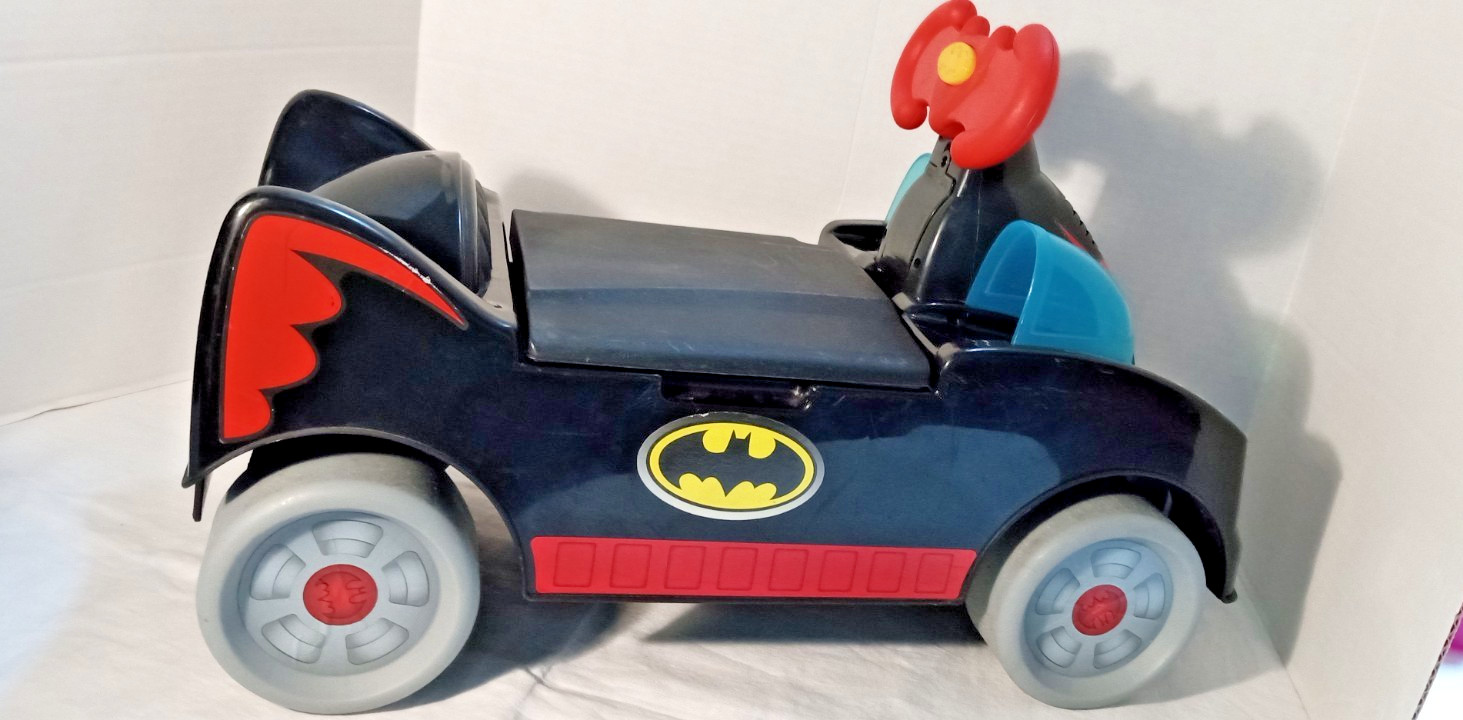 Batman Ride-On Batmobile Toy Car – Kids Push Vehicle