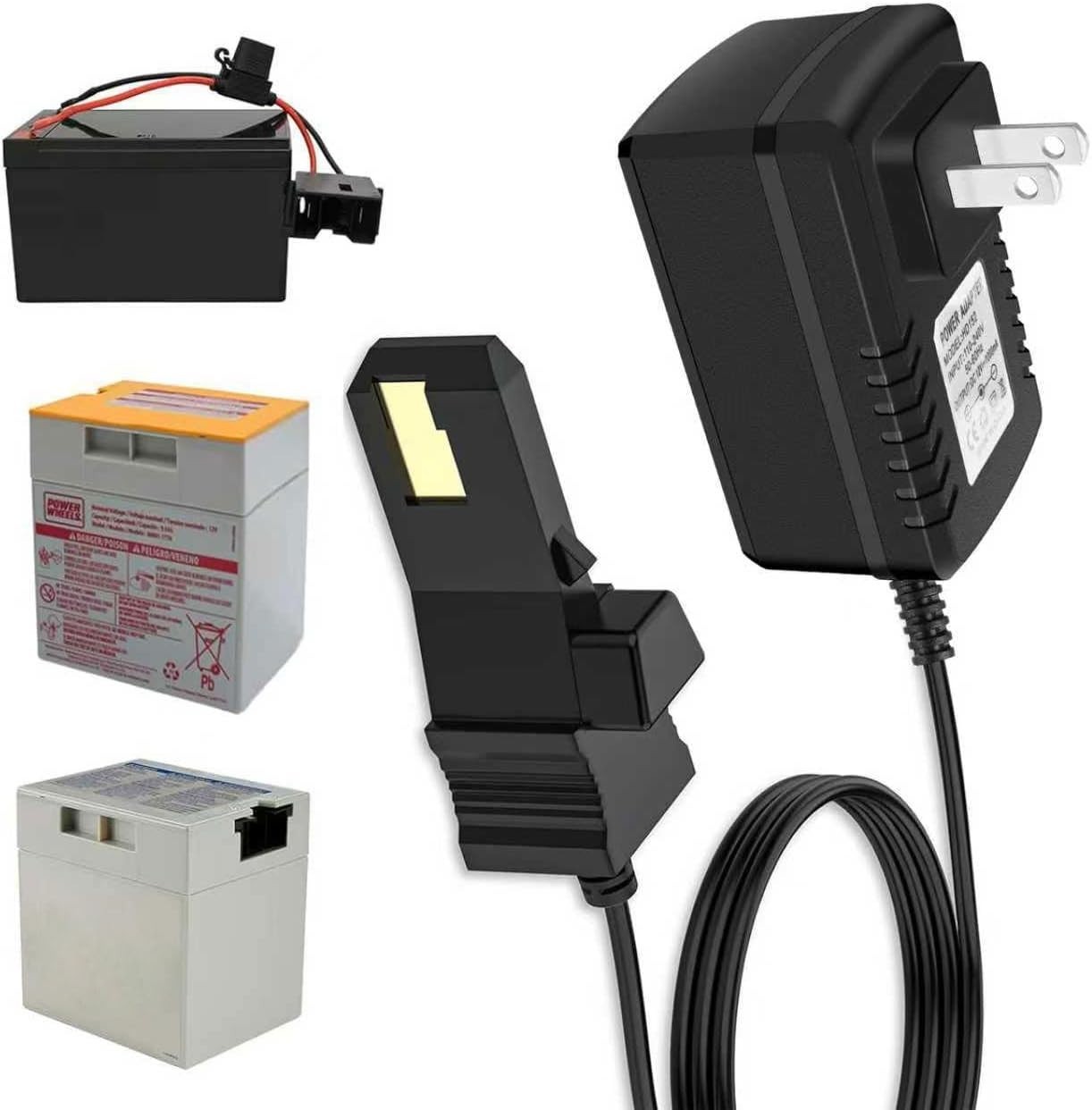 12V Battery Charger for Power Wheels Gray Battery and Orange Top Battery 12V