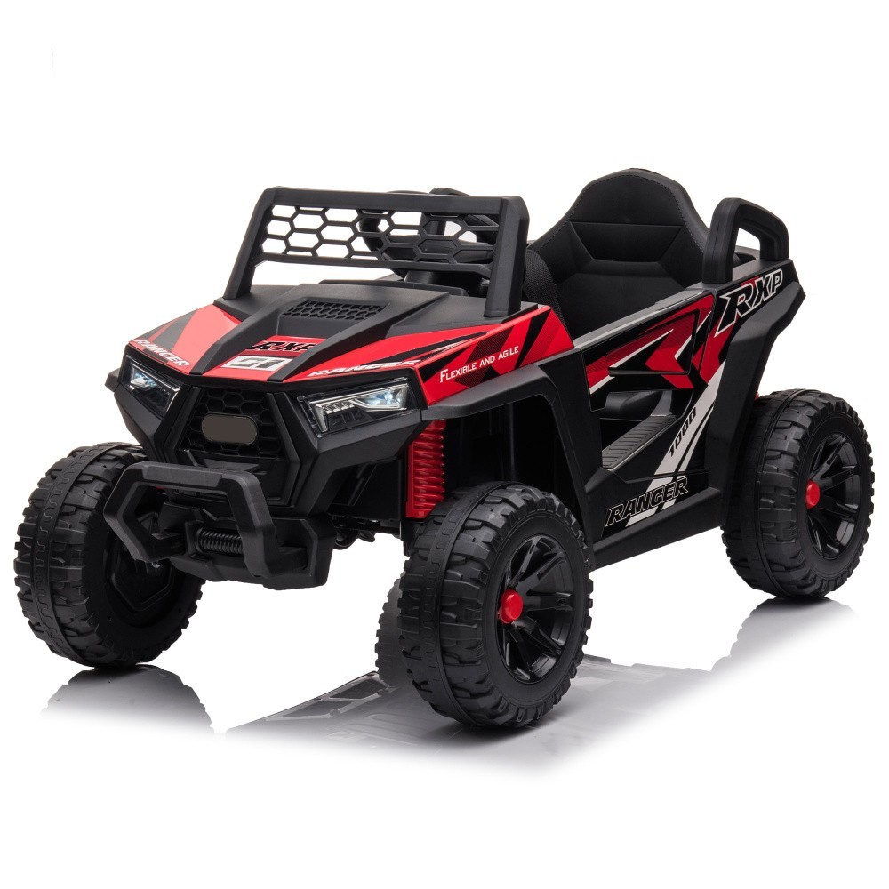 12V kids Ride On Mini UTV Electric Car Front LED Lights & Horn For Children