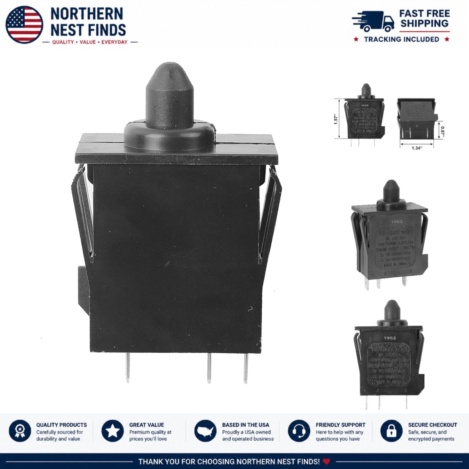 Compact Accelerator Foot Switch for Power Wheels Ride-On Car – Easy Installation
