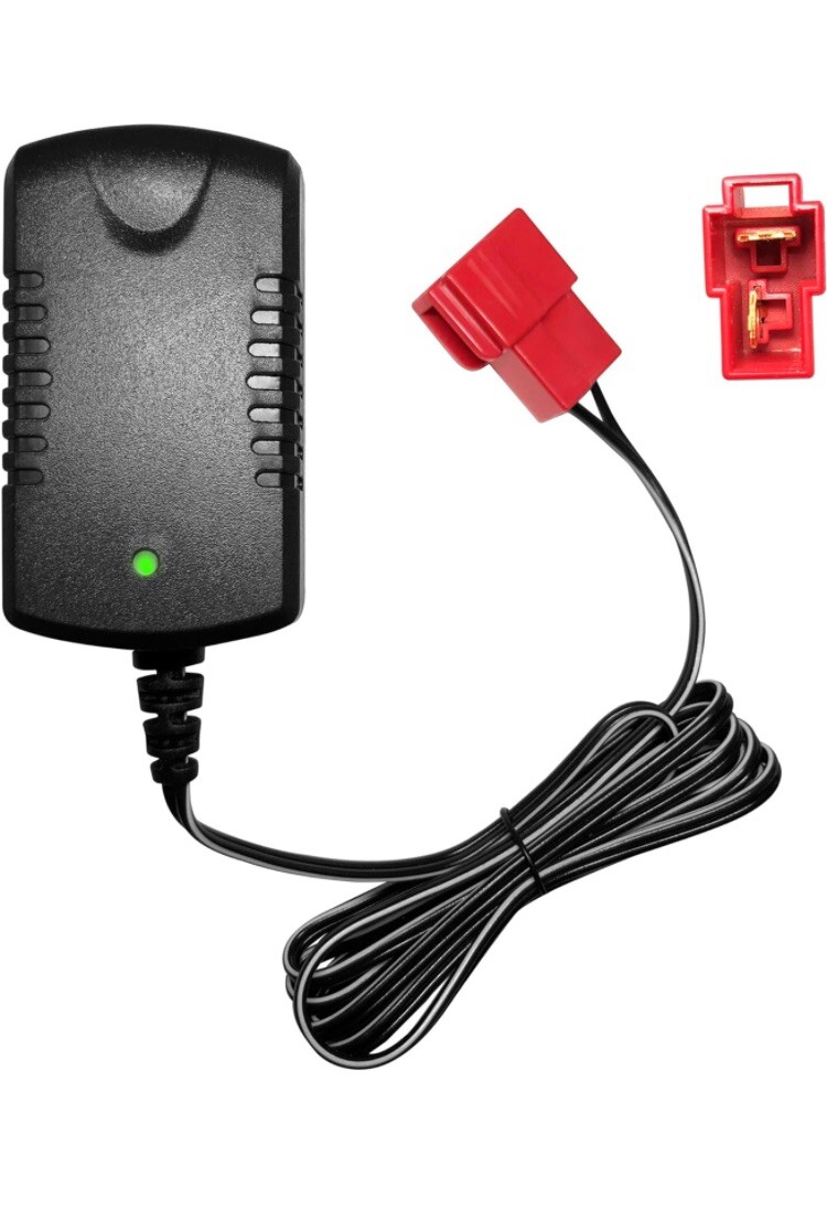 6V 1A Battery Charger KId TRAX Toys Red Square Plug Type B Connector BMW X6