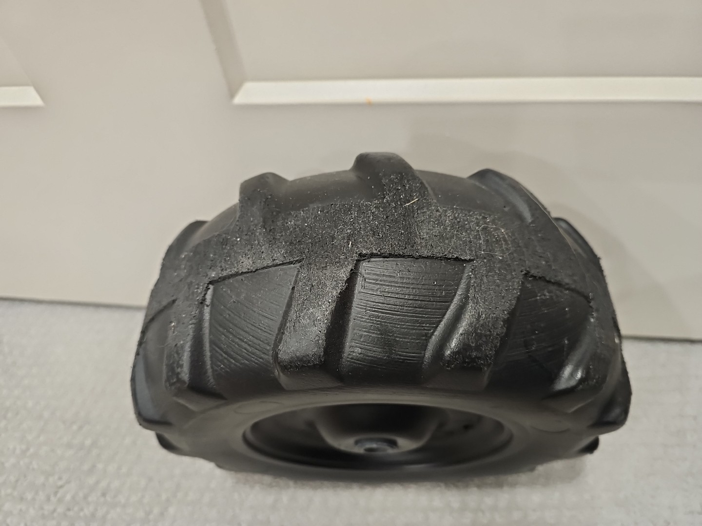 Peg Perego John Deere Tractor Front Tire Wheel Good Used Condition No Holes