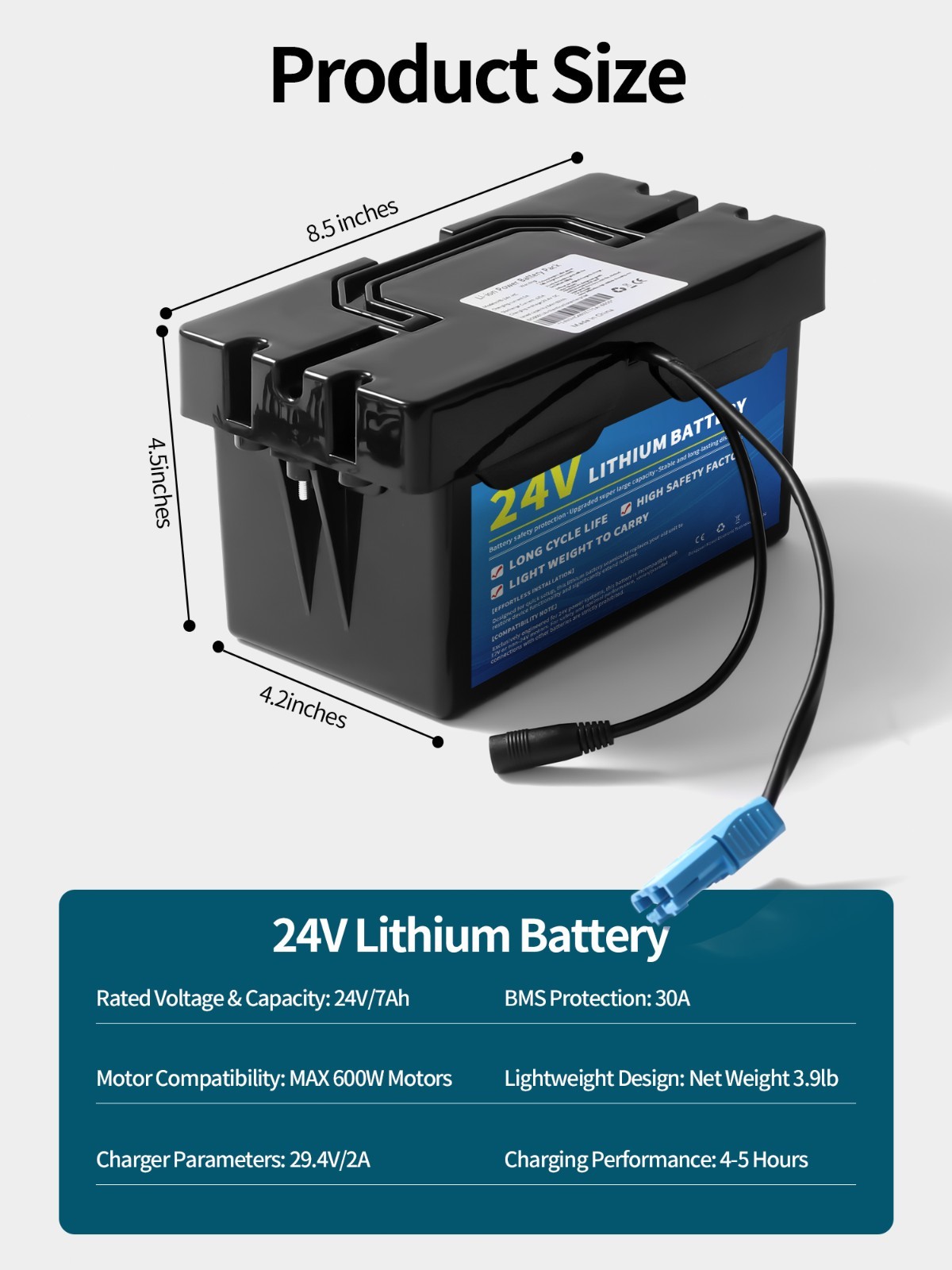24V 7Ah Battery for Dynacraft Realtree Kids UTV Ride-On Toys